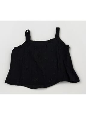 NWT Valerie Black Beaded Tank Top Size XL Summer Top/going Out Top